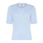 Skovhuus Round-neck Knitwear Blue, Dam