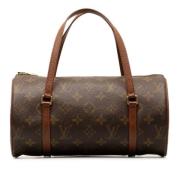 Louis Vuitton Vintage Pre-owned Canvas handvskor Brown, Dam