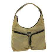 Gucci Vintage Pre-owned Nylon totevskor Beige, Dam