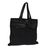 Prada Vintage Pre-owned Nylon totevskor Black, Dam