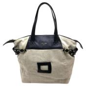 Celine Vintage Pre-owned Canvas celine-vskor Beige, Dam