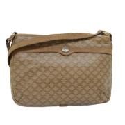 Celine Vintage Pre-owned Canvas axelremsvskor Beige, Dam