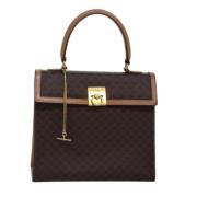 Celine Vintage Pre-owned Laeder handvskor Brown, Dam