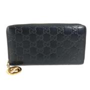 Gucci Vintage Pre-owned Laeder plnbcker Black, Herr