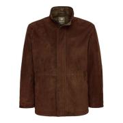 Boggi Milano Padded Peacoat Brown, Herr