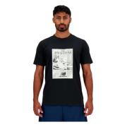 New Balance Affisch T-shirt Black, Herr