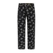 Vivienne Westwood Jeans med logotyp Black, Herr