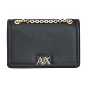 Armani Exchange Svarta Väskor för Stiliga Fashionistas Black, Dam