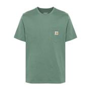 Carhartt Wip Fick T-shirt Bomull Klassisk Stil Green, Herr