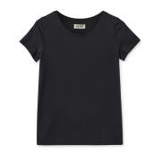 MOS MOSH Ekologisk Svart Tee Top Black, Dam