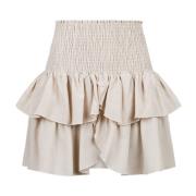 Neo Noir Short Skirts Beige, Dam