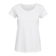 InWear Ren Vit T-shirt Stilren Bekväm White, Dam