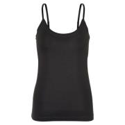 InWear Justerbar Axelbandslös Top Black, Dam