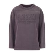 Maison Margiela Round-neck Knitwear Purple, Dam