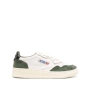 Autry Skoggrön Läder Sneakers White, Dam