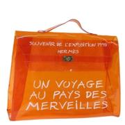 Hermès Vintage Pre-owned Vinyl handvskor Orange, Dam