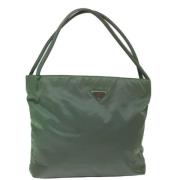 Prada Vintage Pre-owned Nylon prada-vskor Green, Dam