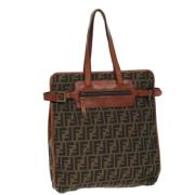 Fendi Vintage Pre-owned Canvas fendi-vskor Brown, Dam