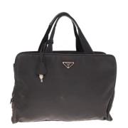 Prada Vintage Pre-owned Nylon handvskor Black, Dam