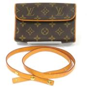 Louis Vuitton Vintage Pre-owned Canvas axelremsvskor Brown, Dam