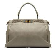 Fendi Vintage Pre-owned Laeder handvskor Gray, Dam