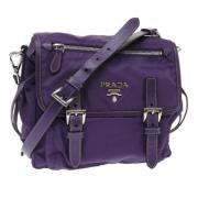 Prada Vintage Pre-owned Nylon prada-vskor Purple, Dam