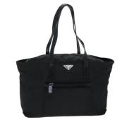 Prada Vintage Pre-owned Nylon totevskor Black, Dam