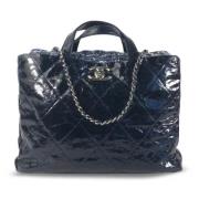 Chanel Vintage Pre-owned Laeder handvskor Blue, Dam