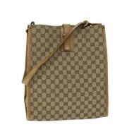 Gucci Vintage Pre-owned Canvas totevskor Beige, Dam