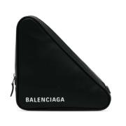 Balenciaga Vintage Pre-owned Laeder kuvertvskor Black, Dam