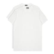 Dsquared2 Enfärgad T-shirt 2 Pack Logo White, Herr