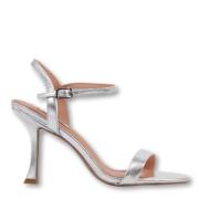 Bibi Lou Silverklackad Sandal Tacon Gray, Dam