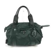 Prada Vintage Pre-owned Tyg prada-vskor Green, Dam