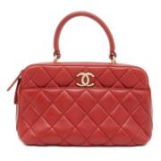 Chanel Vintage Pre-owned Laeder chanel-vskor Red, Dam