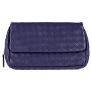 Bottega Veneta Vintage Pre-owned Laeder crossbodyvskor Blue, Dam