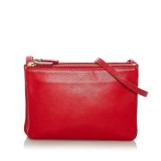 Celine Vintage Pre-owned Laeder axelremsvskor Red, Dam