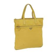 Prada Vintage Pre-owned Nylon totevskor Yellow, Dam