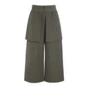 Bitte Kai Rand Skoggrön Culotte Poplin Byxor Green, Dam