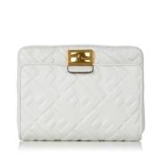 Fendi Vintage Pre-owned Laeder fendi-vskor White, Dam