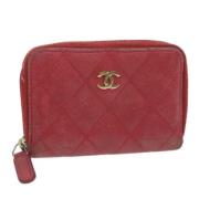 Chanel Vintage Pre-owned Laeder plnbcker Red, Dam