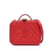 Chanel Vintage Pre-owned Laeder chanel-vskor Red, Dam