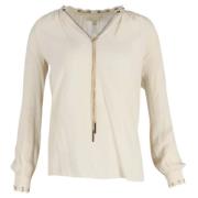 Michael Kors Pre-owned Pre-owned Polyester toppar White, Dam