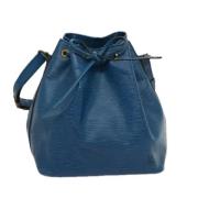 Louis Vuitton Vintage Pre-owned Laeder axelremsvskor Blue, Dam