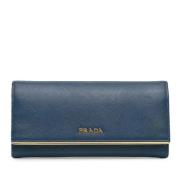 Prada Vintage Pre-owned Laeder plnbcker Blue, Dam