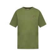 Maison Kitsuné Fox Head Patch Comfort T-Shirt - Grön Green, Herr