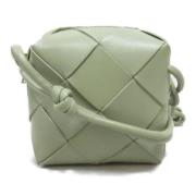 Bottega Veneta Vintage Pre-owned Laeder axelremsvskor Green, Dam