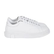 Emporio Armani Vita Sneakers för Stiligt Utseende White, Herr