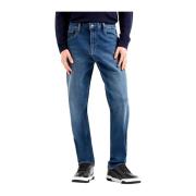 Emporio Armani Blå Denim Jeans Indigo J13 Blue, Herr