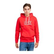 Emporio Armani EA7 Mäns Röd Sweatshirt Red, Herr