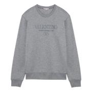 Valentino Garavani Crewneck Sweatshirt Gray, Herr